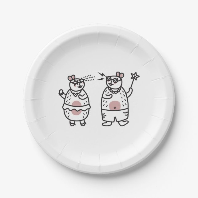 Papierplatte Pappteller (Vorderseite)