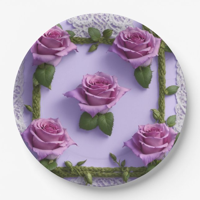 Papierplatte Pappteller (Vorderseite)