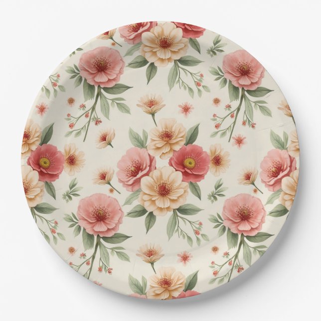 Papierplatte Pappteller (Vorderseite)