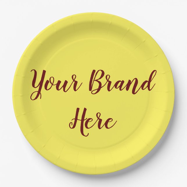 Papierplatte Pappteller (Vorderseite)