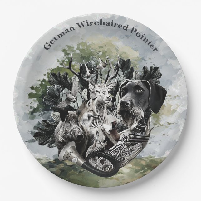 Papierplatte Pappteller (Vorderseite)