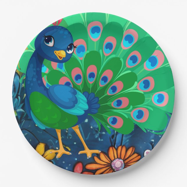 Papierplatte Pappteller (Vorderseite)