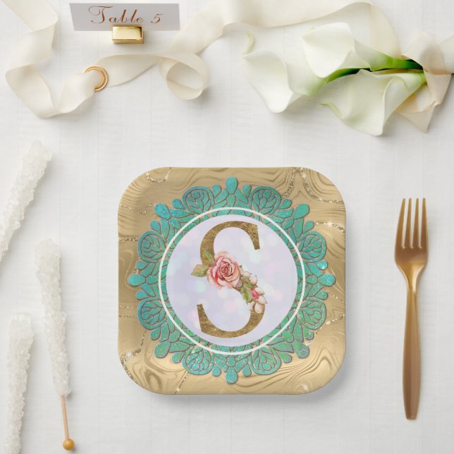 Papierplatte Pappteller (Hochzeit)