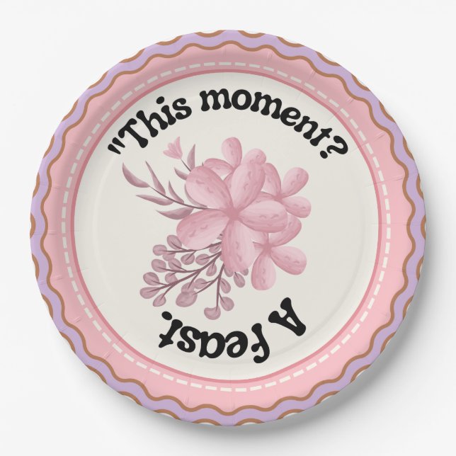 Papierplatte Pappteller (Vorderseite)