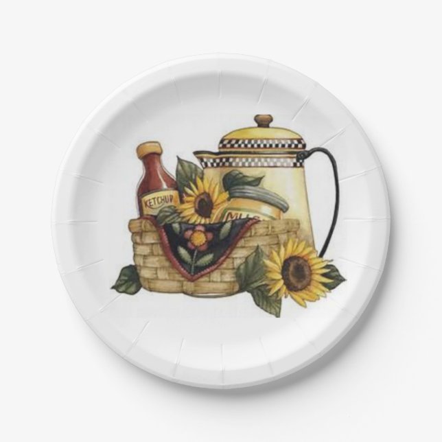 Papierplatte Pappteller (Vorderseite)