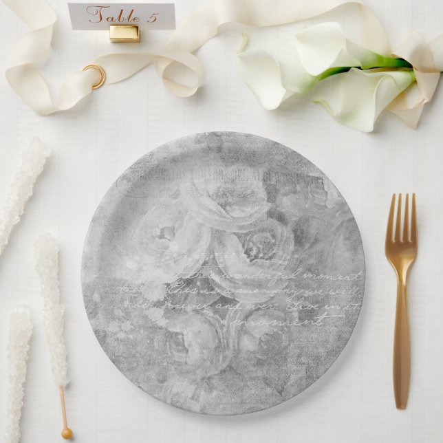 Papierplatte Pappteller (Hochzeit)