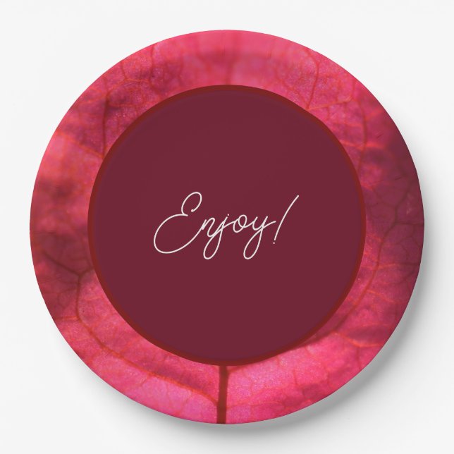 Papierplatte Pappteller (Vorderseite)