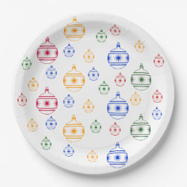 Papierplatte - Weihnachtsbaumschmuck Pappteller