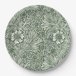 PAPIERPLATTE: WILLIAM MORRIS : BLUMENMARIGOLLE  PAPPTELLER