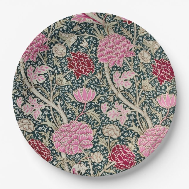 PAPIERPLATTE : WILLIAM MORRIS : CRAY DESIGN PAPPTELLER (Vorderseite)