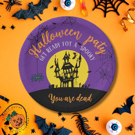 Papierplatte - zu Halloween Pappteller