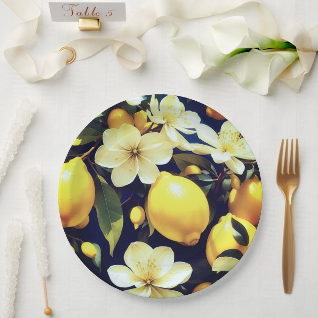 Papierplatten Blumenzähne Hochzeit/Dusche Pappteller (Hochzeit)