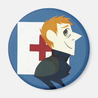 Papierportrait Magnet