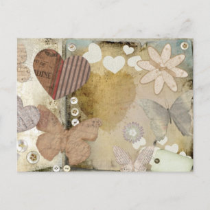 Papierpostkarte für die Liebe Postkarte