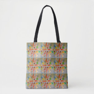 Papierpuppe Beach Totbeutel Tasche