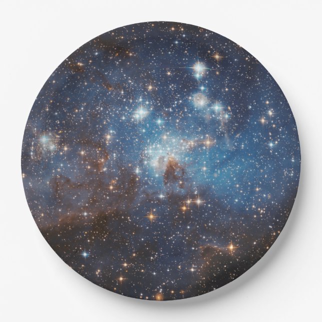 Papierraum-Teller - Galaxie Pappteller (Vorderseite)