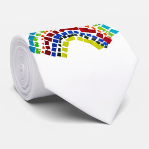 Papierregenbogen Krawatte
