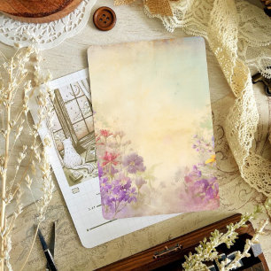 Papiers à gratter à fleurs vintages