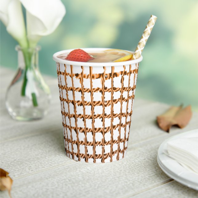 Papiers Becher Beige Net (In Situ)