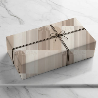 Papiers Cadeaux à Motifs d'Arche Neutres