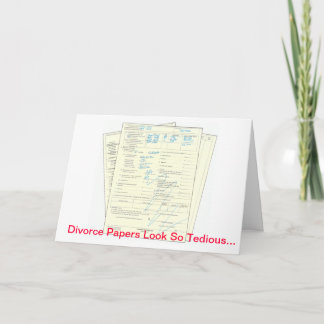 Papiers pénibles de divorce - carte de
