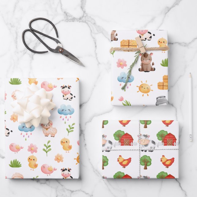 Papiersammlung für Kleinkinder Geschenkpapier Set (Vorderseite)