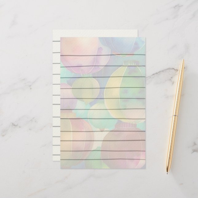 Papiersäulenhalterung Briefpapier (Vorderseite/Rückseite Beispiel)