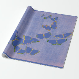PAPIERSCHALTFLÄCHEN IN BLAU GESCHENKPAPIER