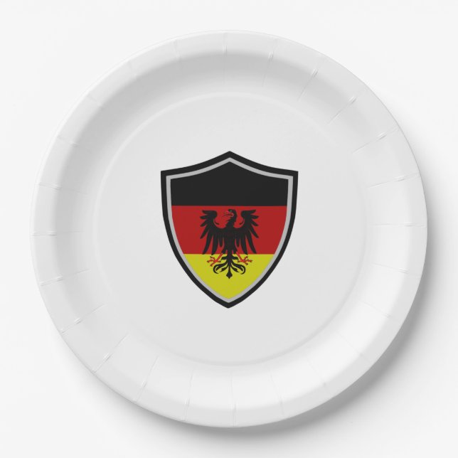 Papierschild Pappteller (Vorderseite)