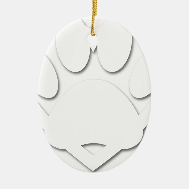 Papierschnitt Dose und Herzform Keramik Ornament (Vorne)