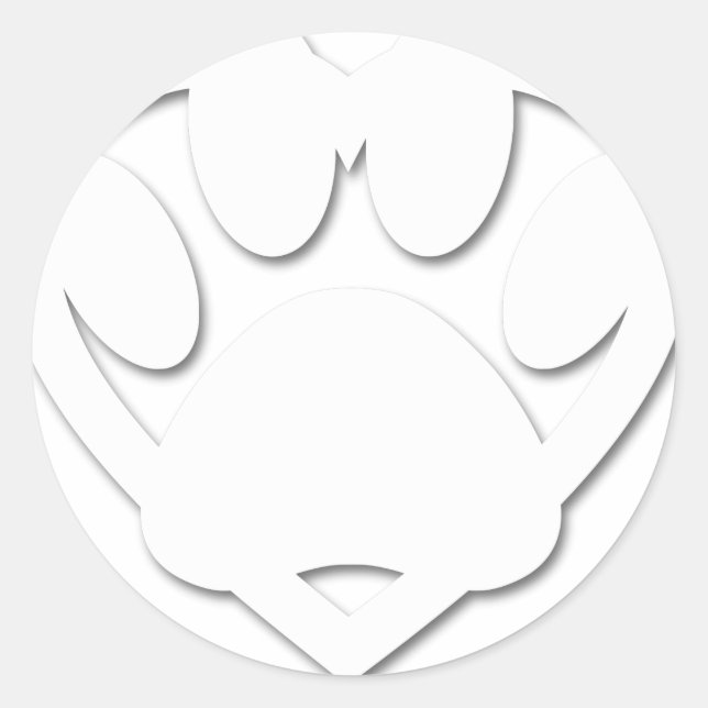 Papierschnitt Dose und Herzform Runder Aufkleber (Vorderseite)