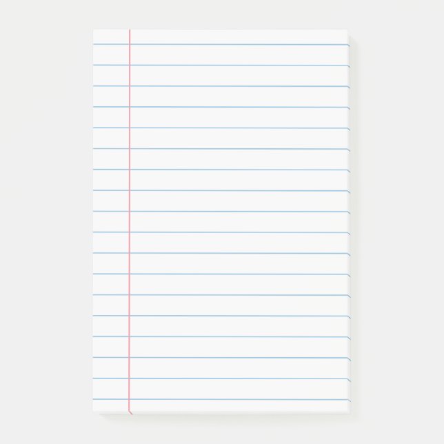 Papierseite Post-it Klebezettel (Vorderseite)