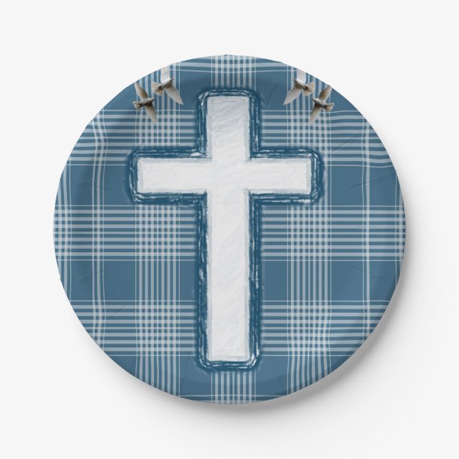 Papierservice Kreuz Pappteller (Vorderseite)