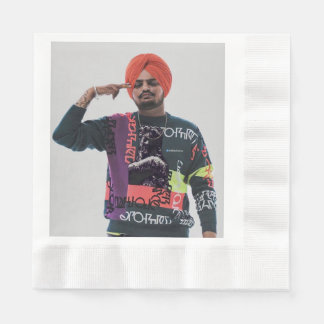 Papierserviette mit sidhu Moosewala Foto