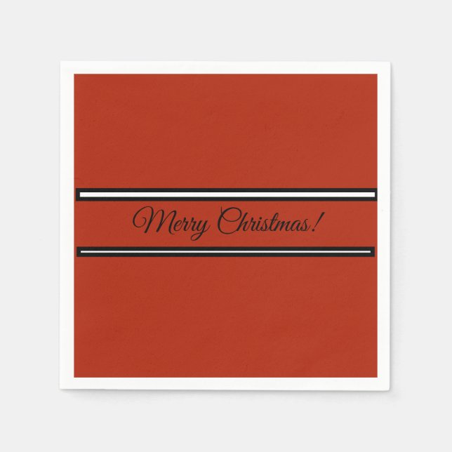 Papierserviette mit Weihnachtswunschnachricht (Vorderseite)