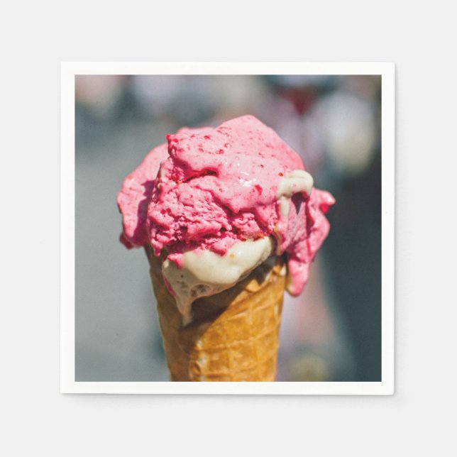 Papierservietten aus Eiscreme (Vorderseite)
