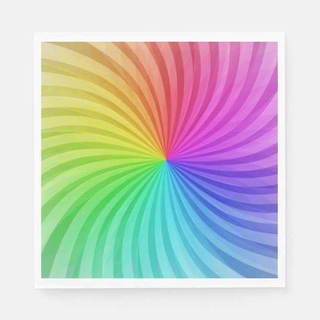 Papierservietten aus Rainbow-Party (Vorderseite)