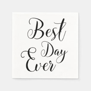 Papierservietten "Best Day Ever"