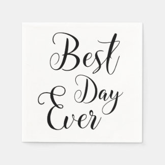 Papierservietten "Best Day Ever"