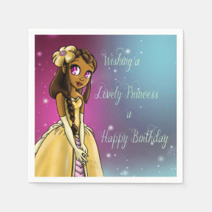 "Papierservietten Prinzessin-Amariah Birthday " Serviette