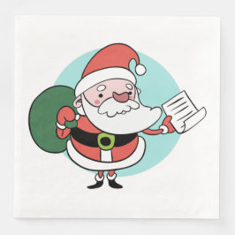 Papierservietten vom Weihnachtsmann