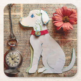 Papiershund Untersetzer