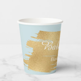 Papiersorten "Classic Gold/Blue" 8 oz. Pappbecher