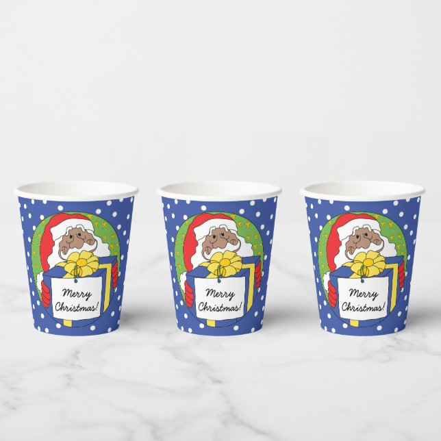 Papiersorten "Der Weihnachtsmann präsentiert" 8 oz Pappbecher (Multi)