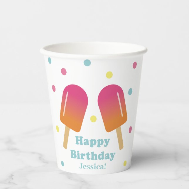 Papiersorten für den Pop von Kinderpastel Pappbecher (Vorderseite)