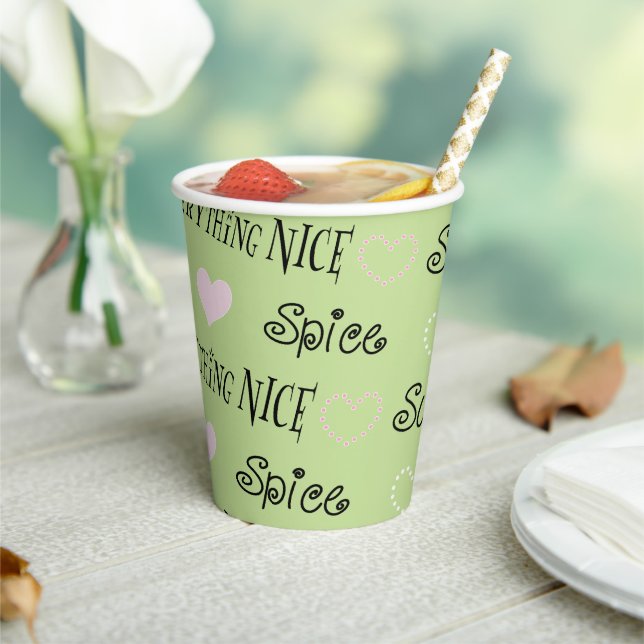 Papiersorten "Zucker und Gewürze" 8 oz. Pappbecher (In Situ)