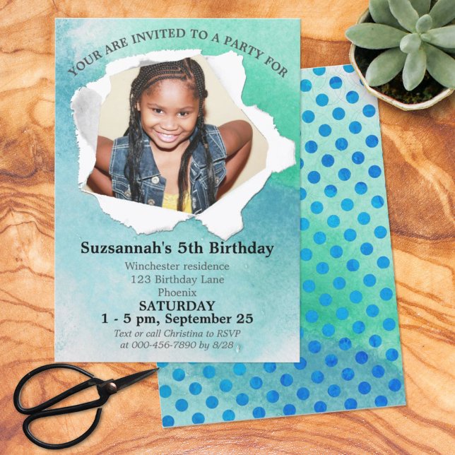 Papierstapel Form Foto Pastellfarbenvorlage Einladung (Von Creator hochgeladen)