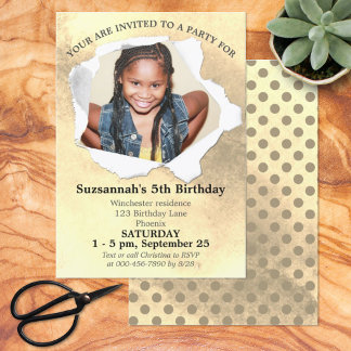 Papierstapelform Benutzerdefinierte Foto-Farbvorla Einladung