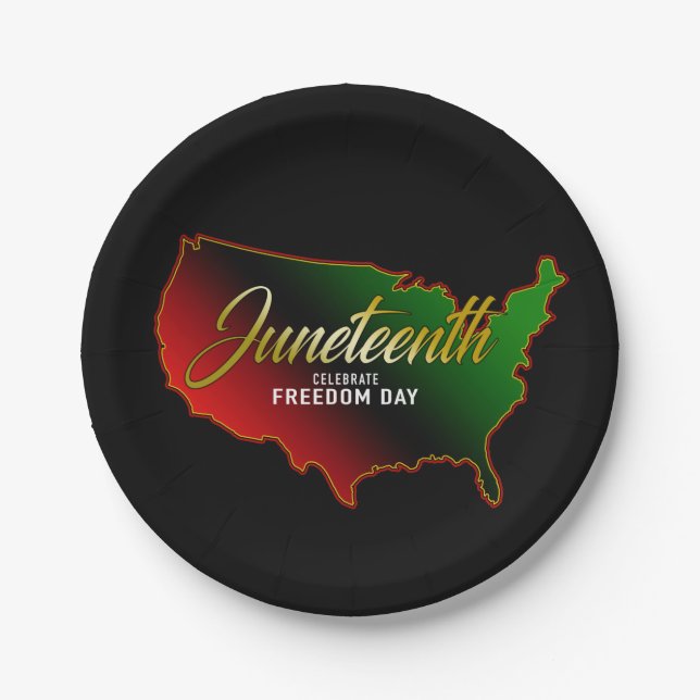 Papiertafel für afrikanische Papiere, Juni Pappteller (Vorderseite)