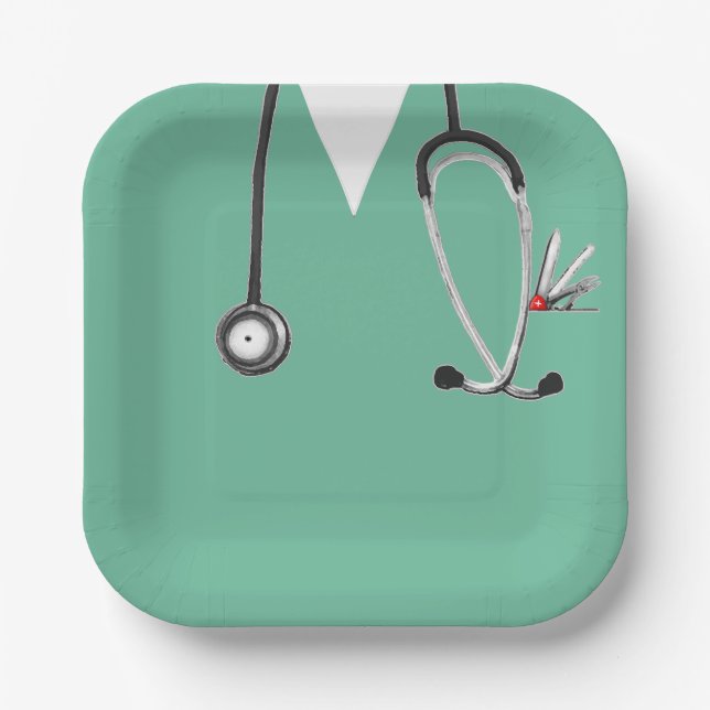 Papiertafel für den Abschluss von Krankenschwester Pappteller (Vorderseite)